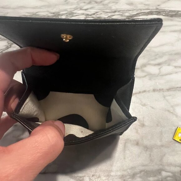 KATE SPADE New York Cobble Hill Tavy Wallet-Black Bi fold Snap Closure - Picture 8 of 13